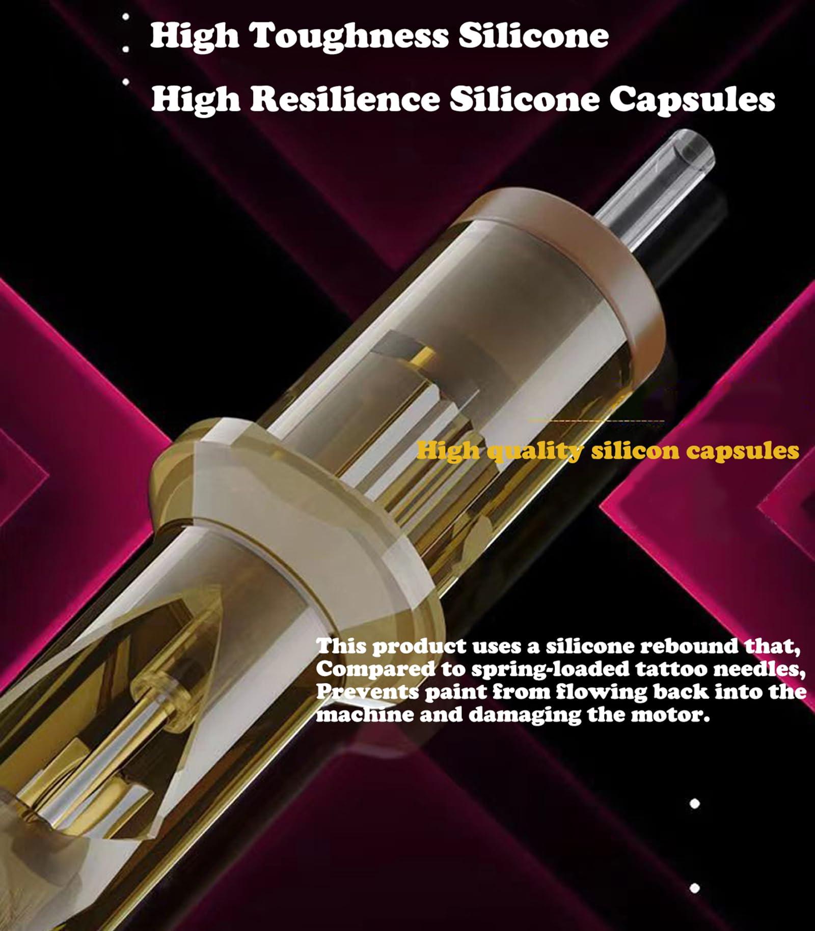 OTBK Tattoo Cartridge Needles20pcs,7RL Tattoo Cartridges Professional Disposable Tattoo Needle Cartridge Sterilized Tattoo Needles Safe Cartridge Needles1207RL