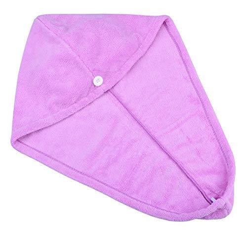 HOPESHINE HOPESHINE Women's Soft Shower Hair Towel Twist Hair Turban Wrap Drying Cap Great Gift for Women (Purple 3-Pack)