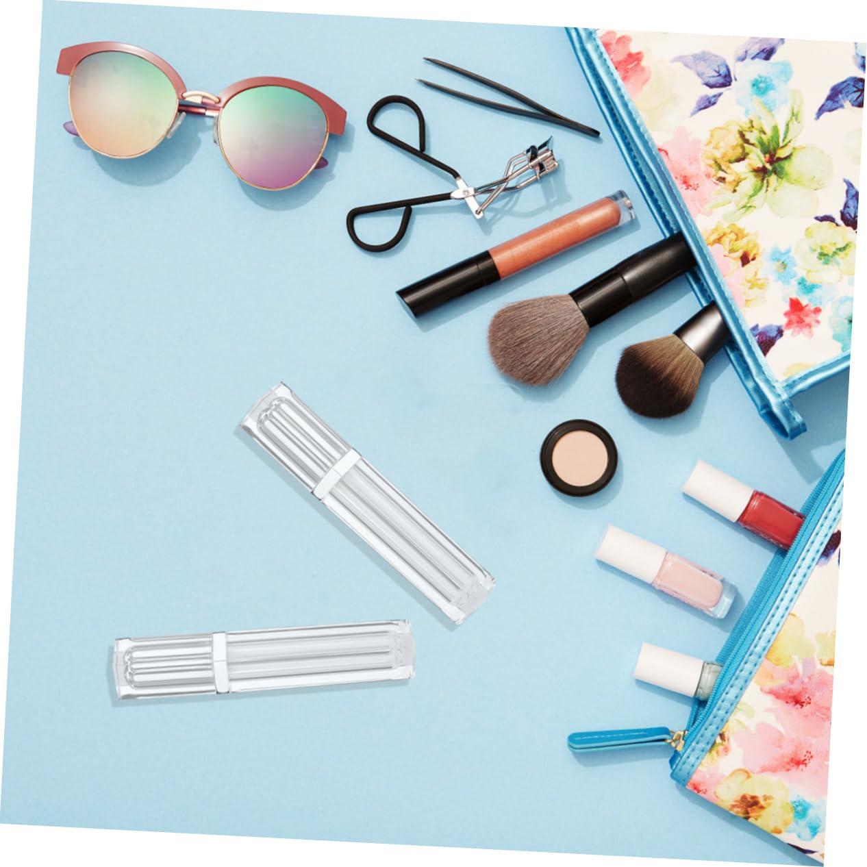 Mikinona Mikinona Fashionable Empty Lip Tube Lid 5 Pack Square Lip Gloss Containers for Travel