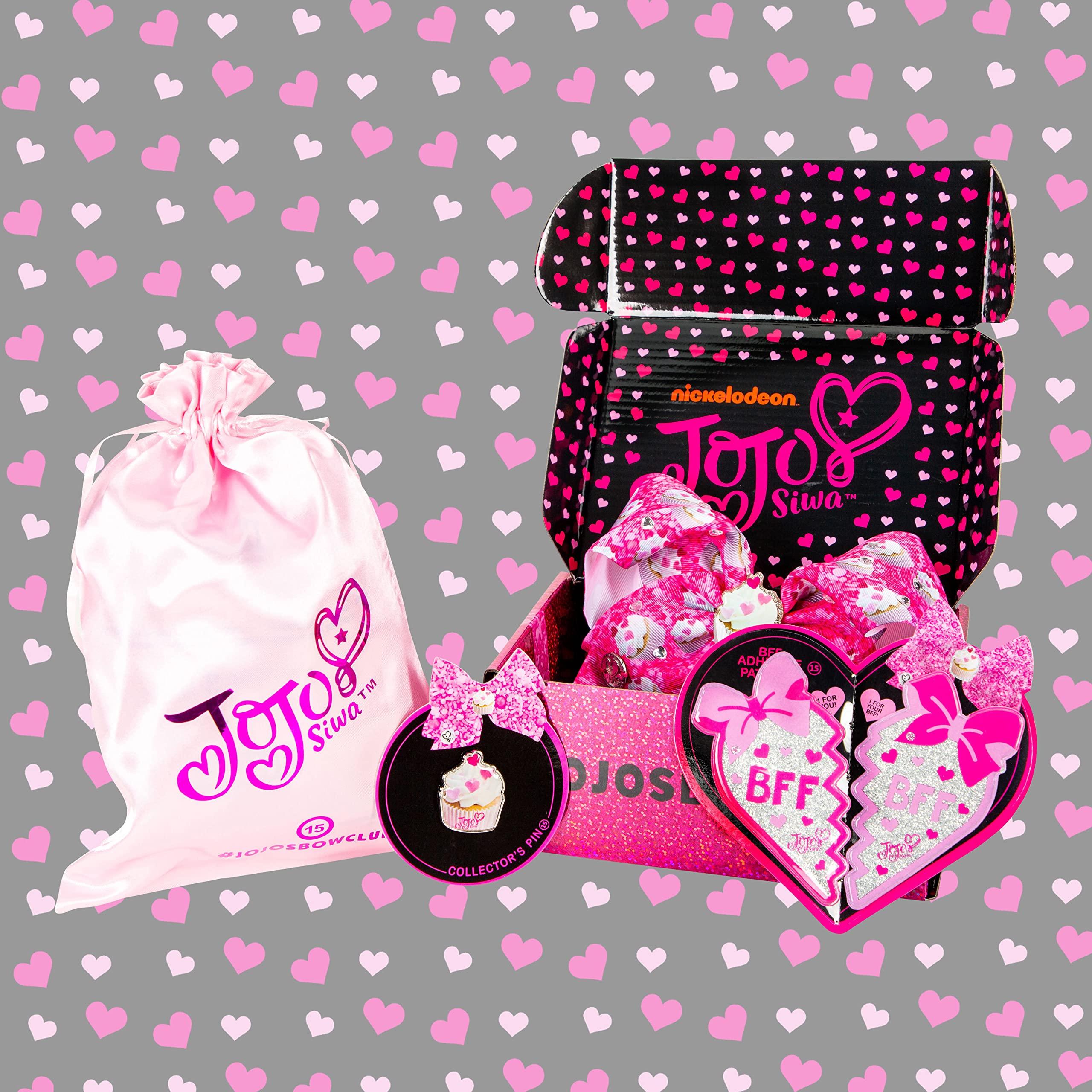JoJo Siwa Signature Jojo Siwa Bows - Exclusive Hair Bow Collection #15 - Large Limited Edition Bow, Collector\'s Pin & Accessories in Giftable Box