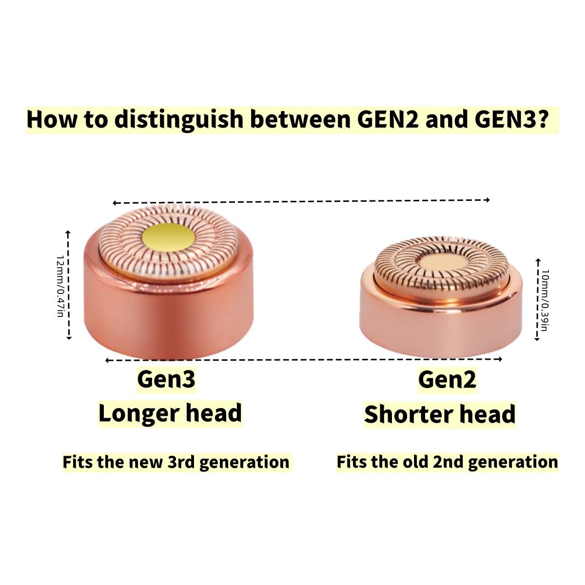 Efsanony for Flawless Replacement Heads Gen 3 - Finishing Touch Flawless Facial Hair Remover Replacement Blades for Women, Shaver & Razor (6 pack Generation 3)