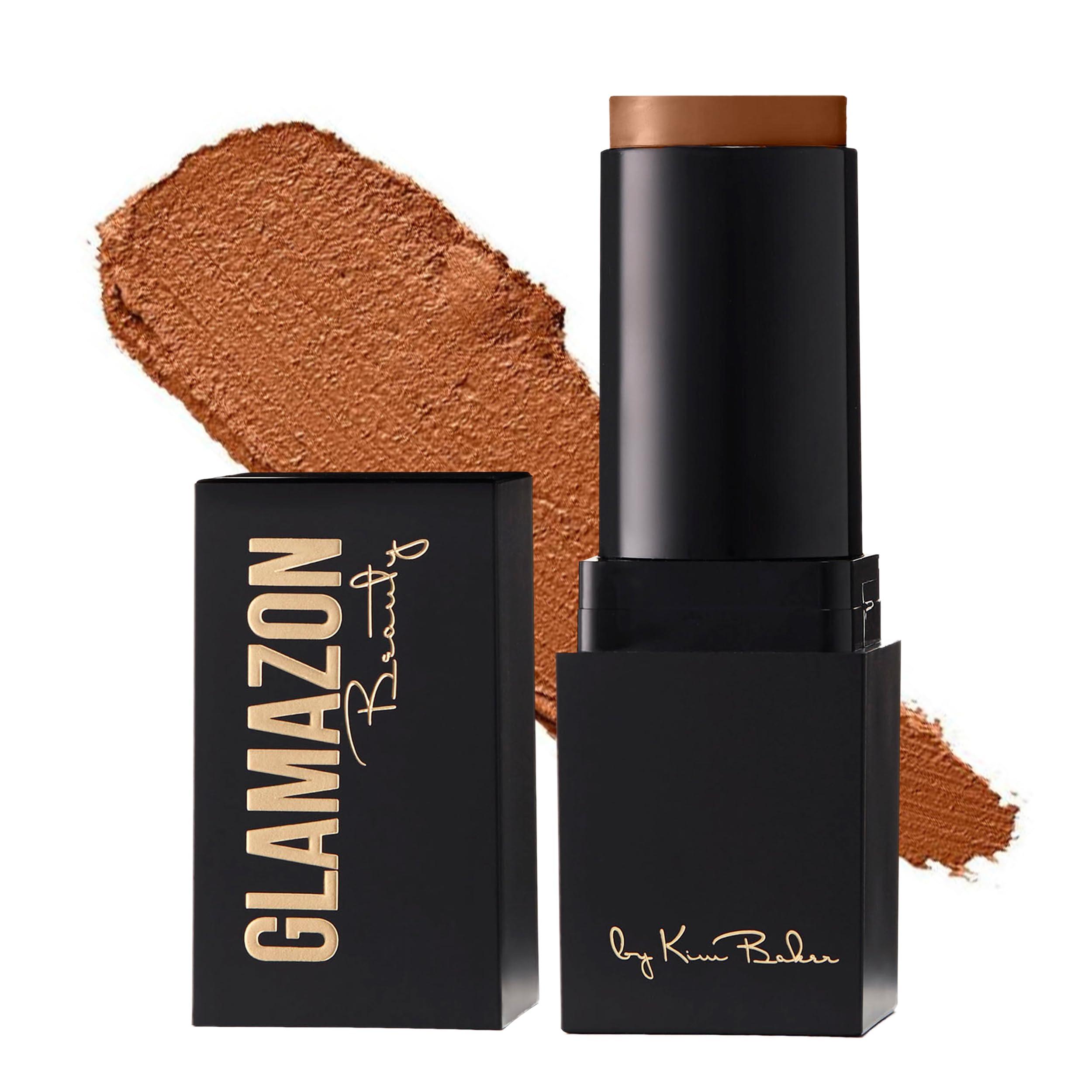 Glamazon Beauty Glamazon Second to None Foundation Stick, Miss Mocha, Light-to-Full Coverage, Weightless Makeup With a Glowy Natural Finish