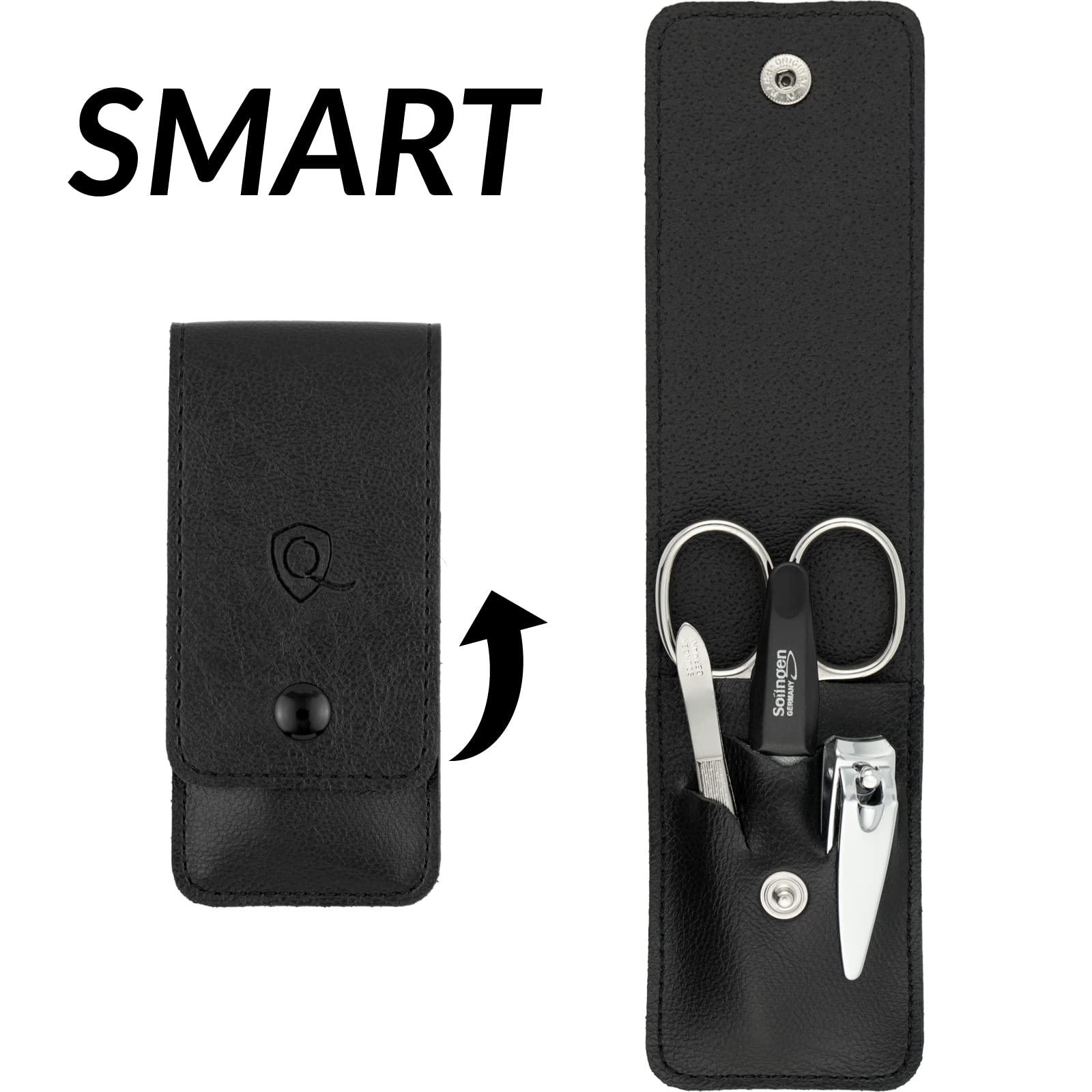 marQus marQus manicure set 4-piece travel set with file from Solingen nail care set nail scissors set and nail set