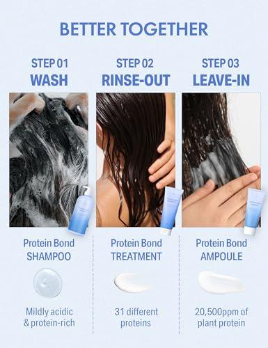HAIR+ MADE IN SUARUM HAIR PLUS Velvet Protein Bond Nutri Injection Ampoule | Leave in Conditioner for Women & Men | For Frizzy and Damaged Hair | Smoothing Serum for Hair | Hair Moisturizer (70ml, 2.37fl oz)