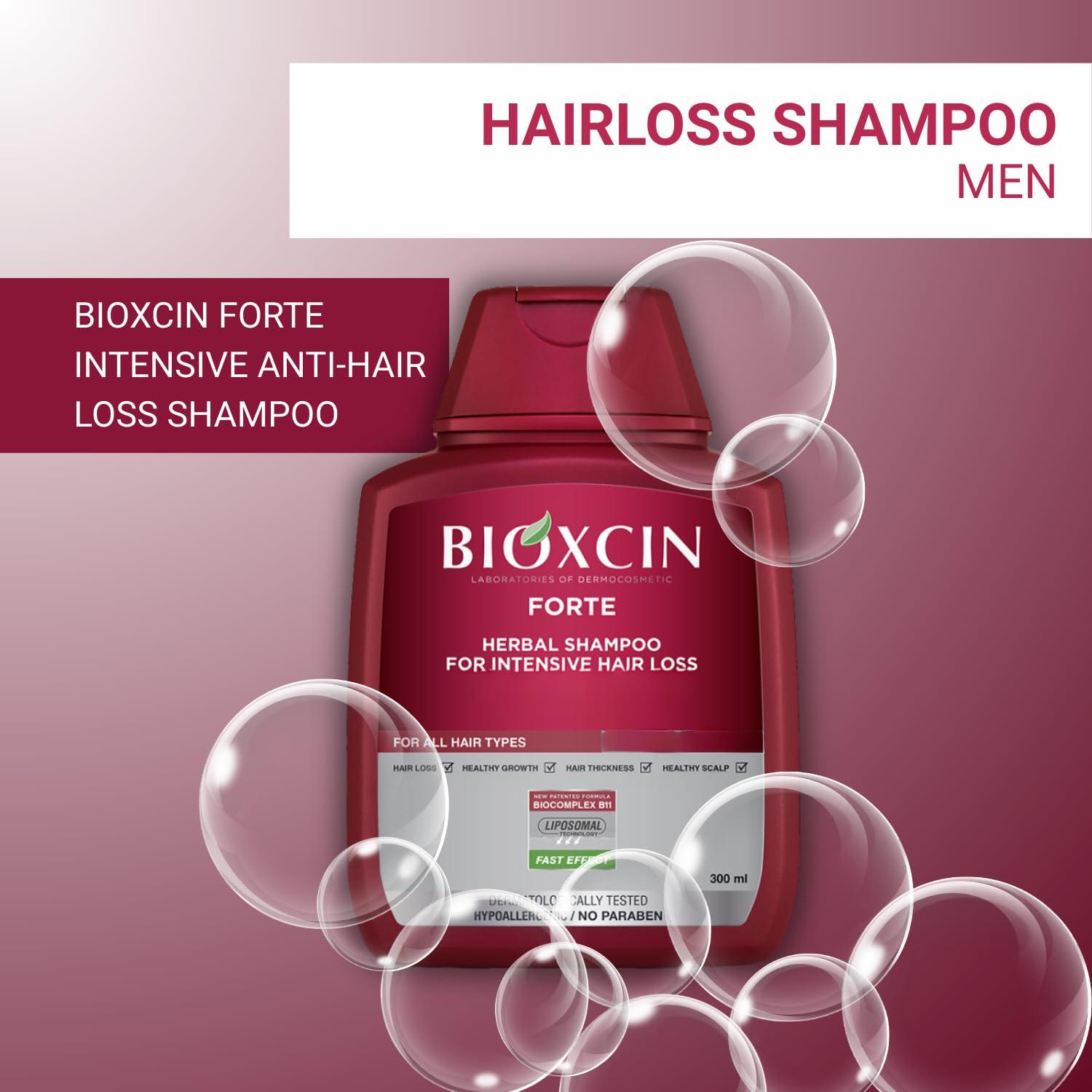 BIOXCIN BIOXCIN Herbal Care Shampoo - Bioxcin Forte Herbal Shampoo For Intensive Hair Loss, Red