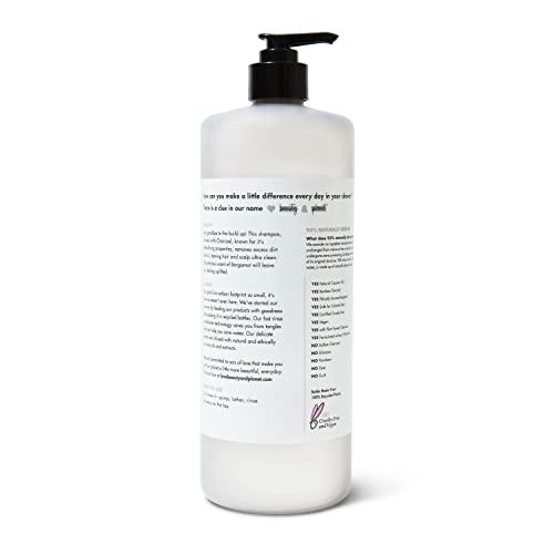 Love Beauty And Planet Love Beauty and Planet Delightful Detox Daily Clarifying Sulfate-Free Shampoo Charcoal and Bergamot Cleansed Hair Care Silicone-free, Paraben-free, Vegan Shampoo 32.3 oz