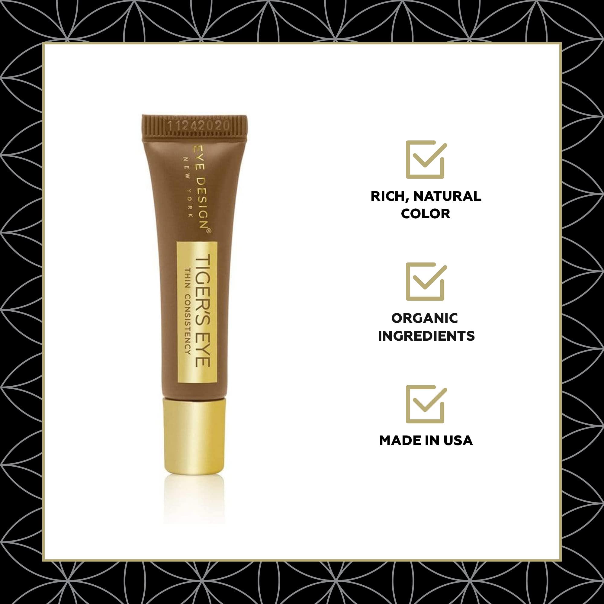 Eye Design New York Eye Design Microblading Pigment TIGERS EYE 6ml - Used For all Permanent Makeup Procedures, Professional Cosmetic Pigment, Brown Ink For Tattoo, Eyebrow Tattooing Pigment, Powder Ombre