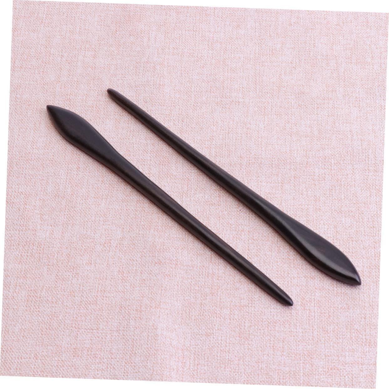 Beavorty Beavorty Hair Stick Sandalwood Oriental Hair Clips 6 Pcs Vintage Hairpin Sandalwood Hair Clip Retro Hairpin Antique Hair Claw Vintage Hair Clip