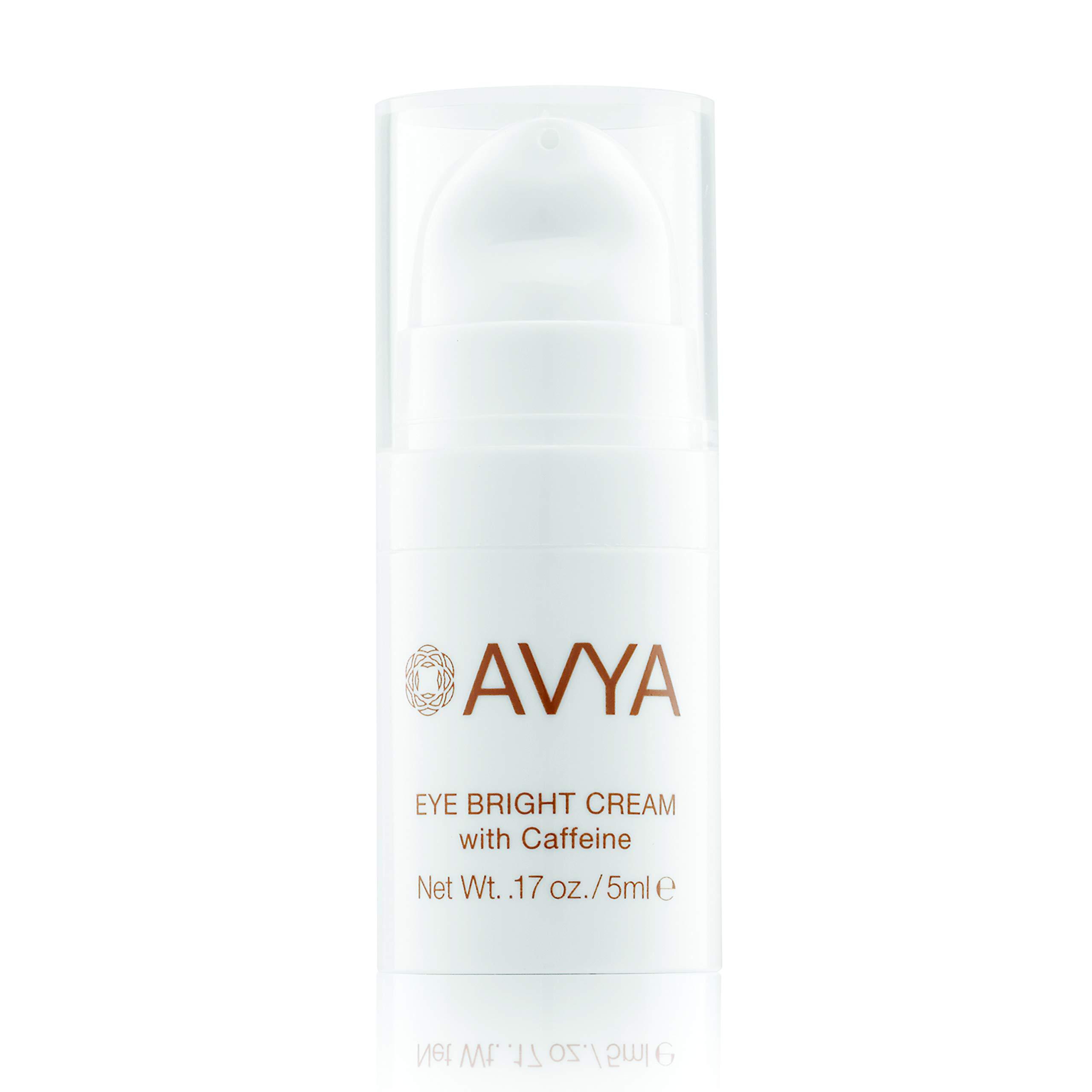 Avya Skincare AVYA Eye Bright Cream (0.17oz / 5ml) - Advanced Ayurvedic Skincare/Caffeine Reduces Dark Circles and Puffiness/Tightens and Reduces Fine Lines Around Eyes