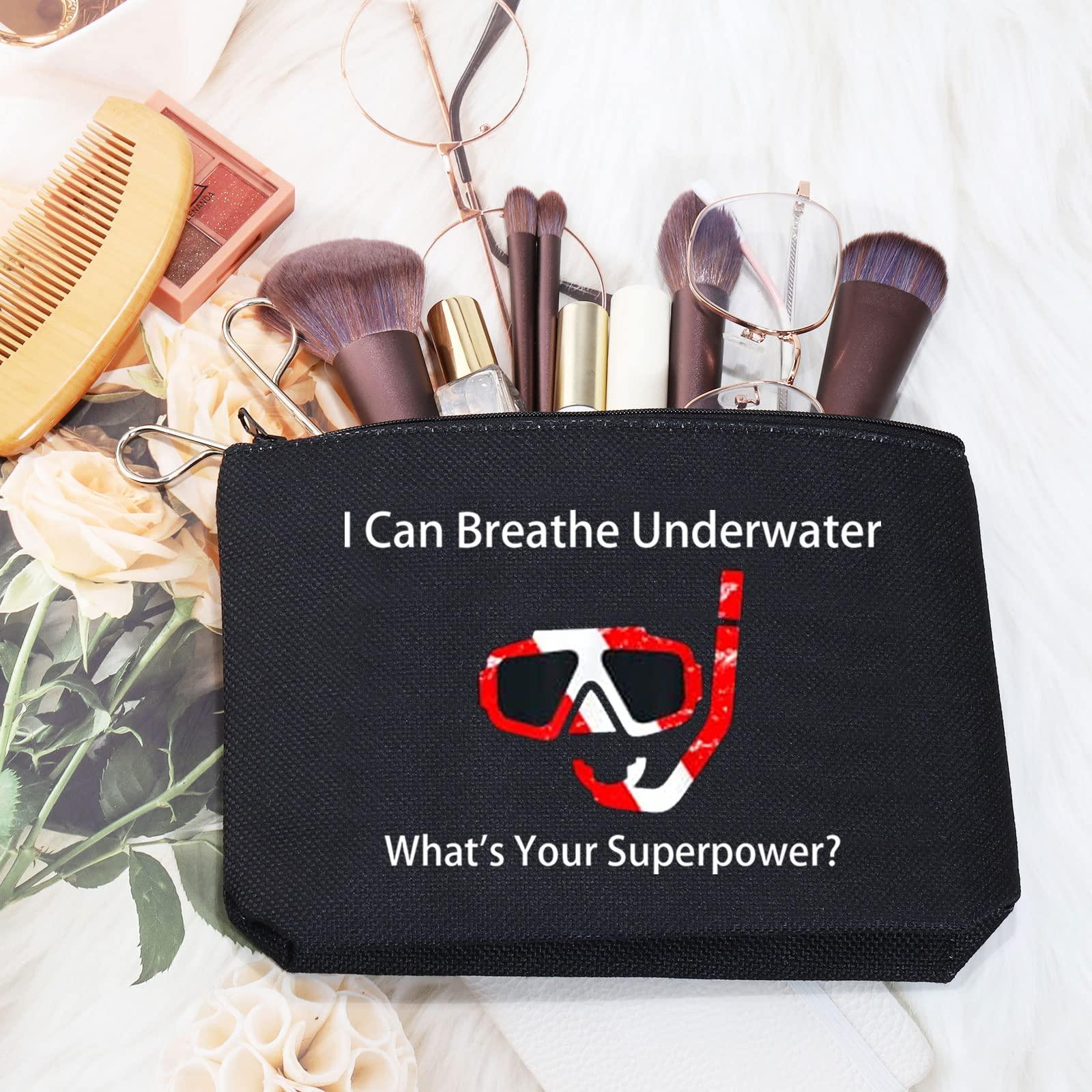 MEIKIUP MEIKIUP Scuba Diving Travel Toiletry Bag Scuba Diver Gift I Can Breathe Underwater for Diving Lover (Scuba Diving BAG)