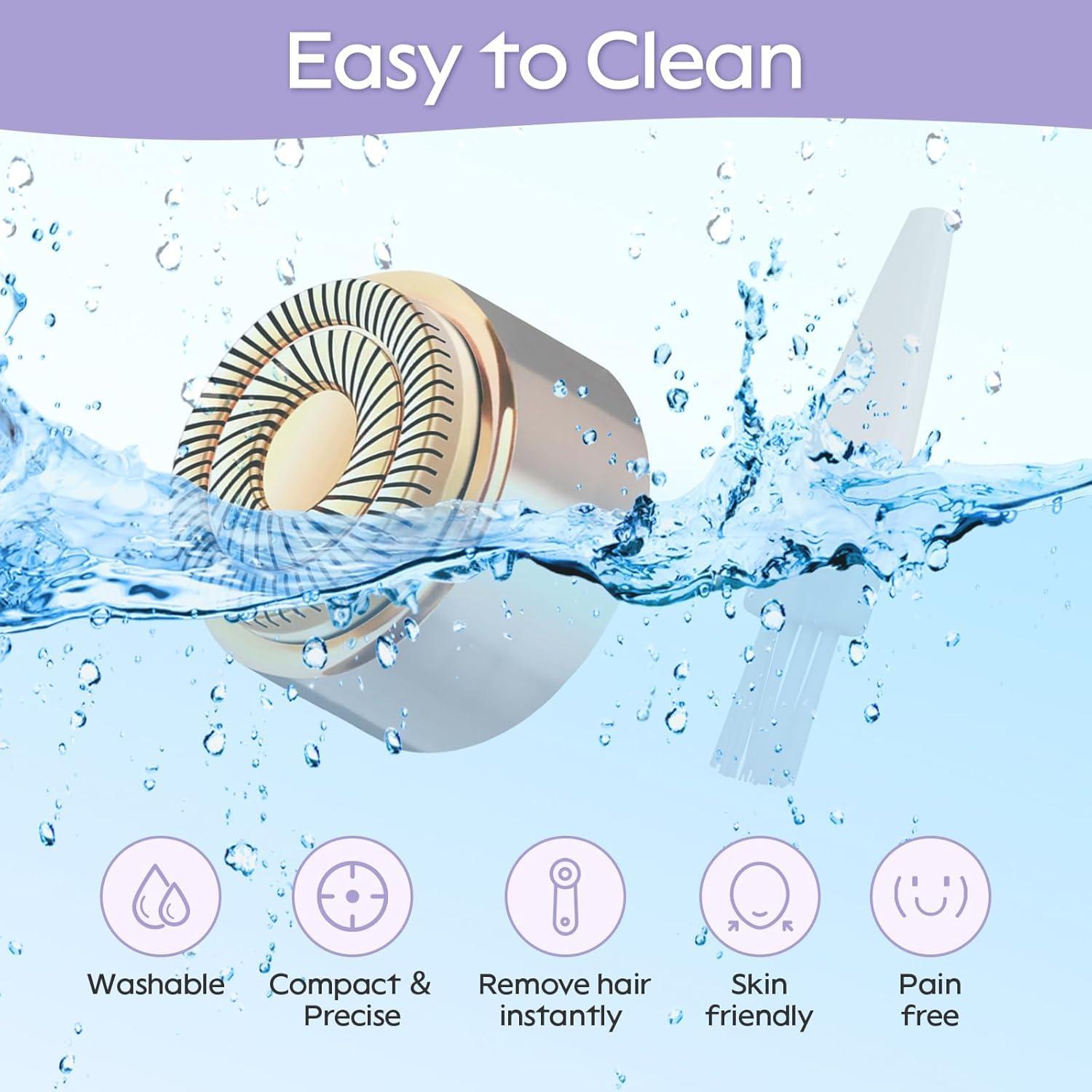 Midnt Replacement Heads for Flawless Replacement Heads,Generation 3 Replacement Heads Compatible with New Finishing Touch Flawless Facial Hair Remover,Dual Blades for Flawless Replacement Heads Gen 3,4Pcs.