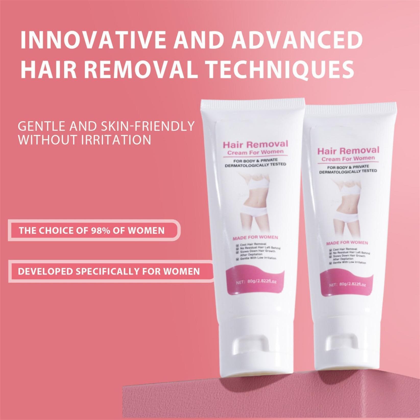 NinthAvenue Basics Intimate Hair Removal Cream: Women and Men Home Use - Whole Body Bikini Line Face Leg Underarm Area Depilatory (1)