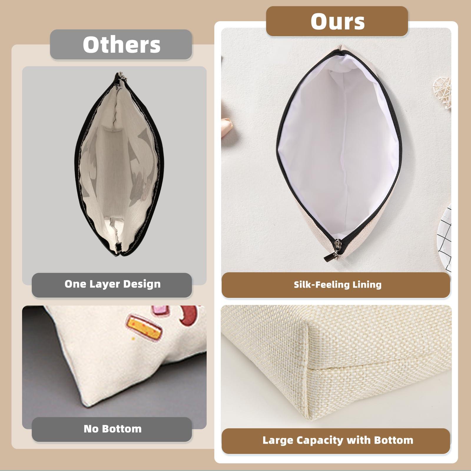 Gyflo Personalized Cosmetic Bag, Initial Makeup Bag Travel Letter K Make up Bags for Women Cute Makeup Bag with Zipper Monogrammed Makeup Bag Gifts for Friends Women(K)