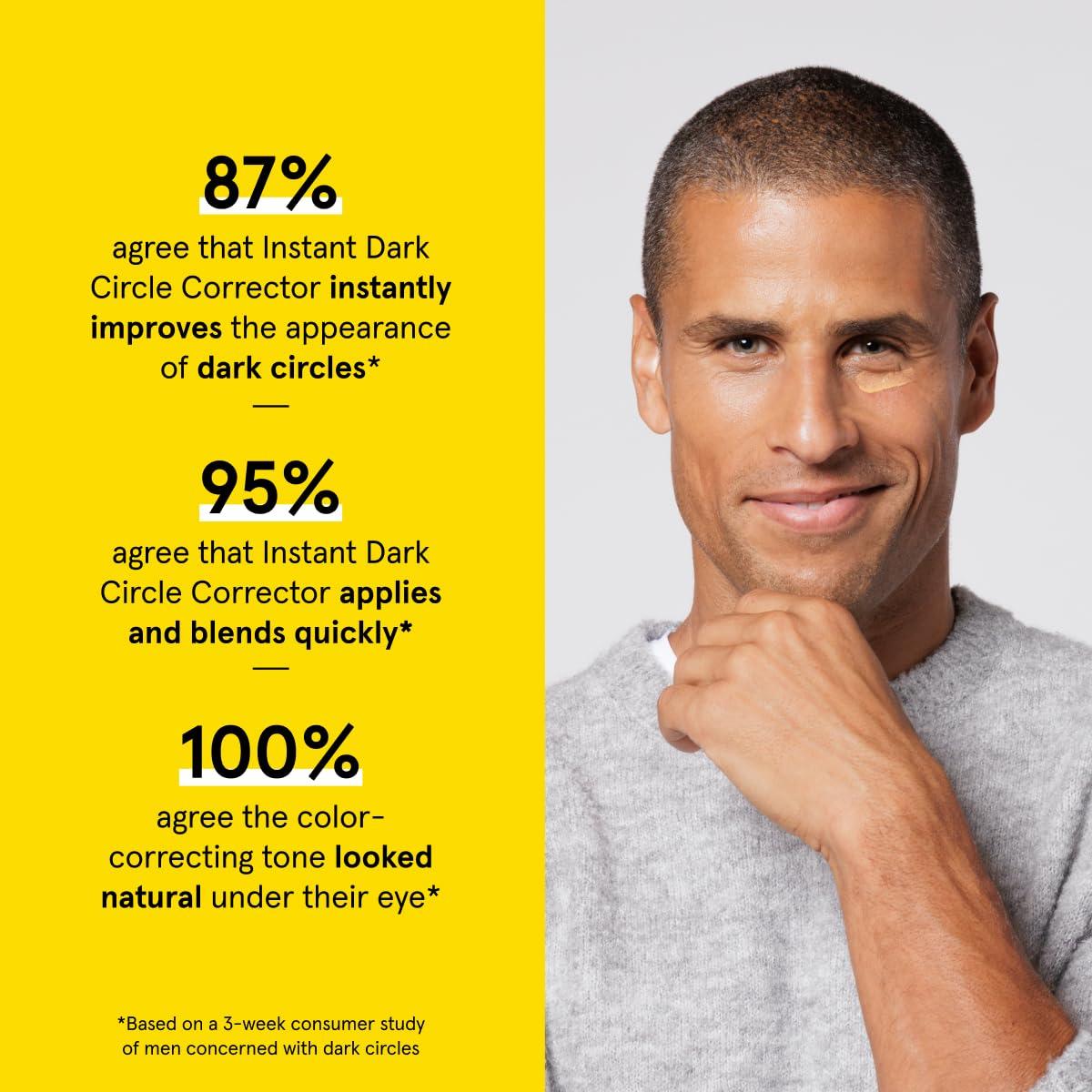 Lumin Lumin Instant Dark Circle Corrector for Men (Not A Concealer), Brightens Eyes, Reduce Dark Circles, Puffiness, Under Eye Men Makeup, Men's Eye Cream, Perfect for Deep Skin Tones, 20mL