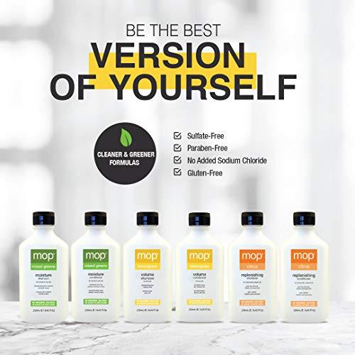 MOP MOP Mixed Greens Leave-In Conditioner, 5.1 Fl Oz., Vitamins A & E Protect & Strengthen Hair, Adds Shine & Moisture - For All Hair Types