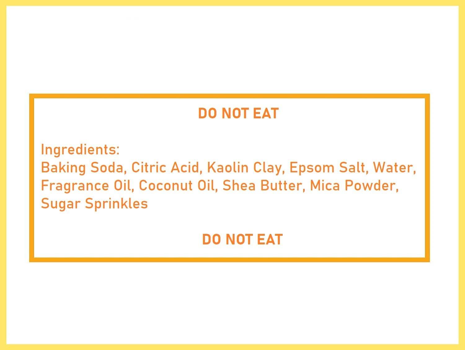 Villamonte Lane Birthday Cake Bath Bomb Gift Set 13 oz Each XXL Ultra-Moisturizing Coconut Oil, Shea, Kaolin Clay Soften Moisturize Dry Skin, Perfect for Bubble Spa Bath Handmade Birthday Gifts (Strawberry Cake)