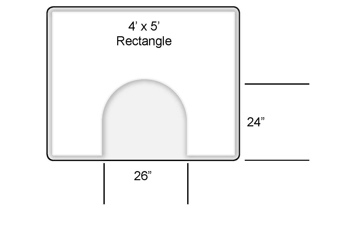 Rhino Mats Rhino Mats, Rhino Hide Rectangle Anti-Fatigue Salon Mat, 4\' Width x 5\' Length x 1/2\" Thickness, Red