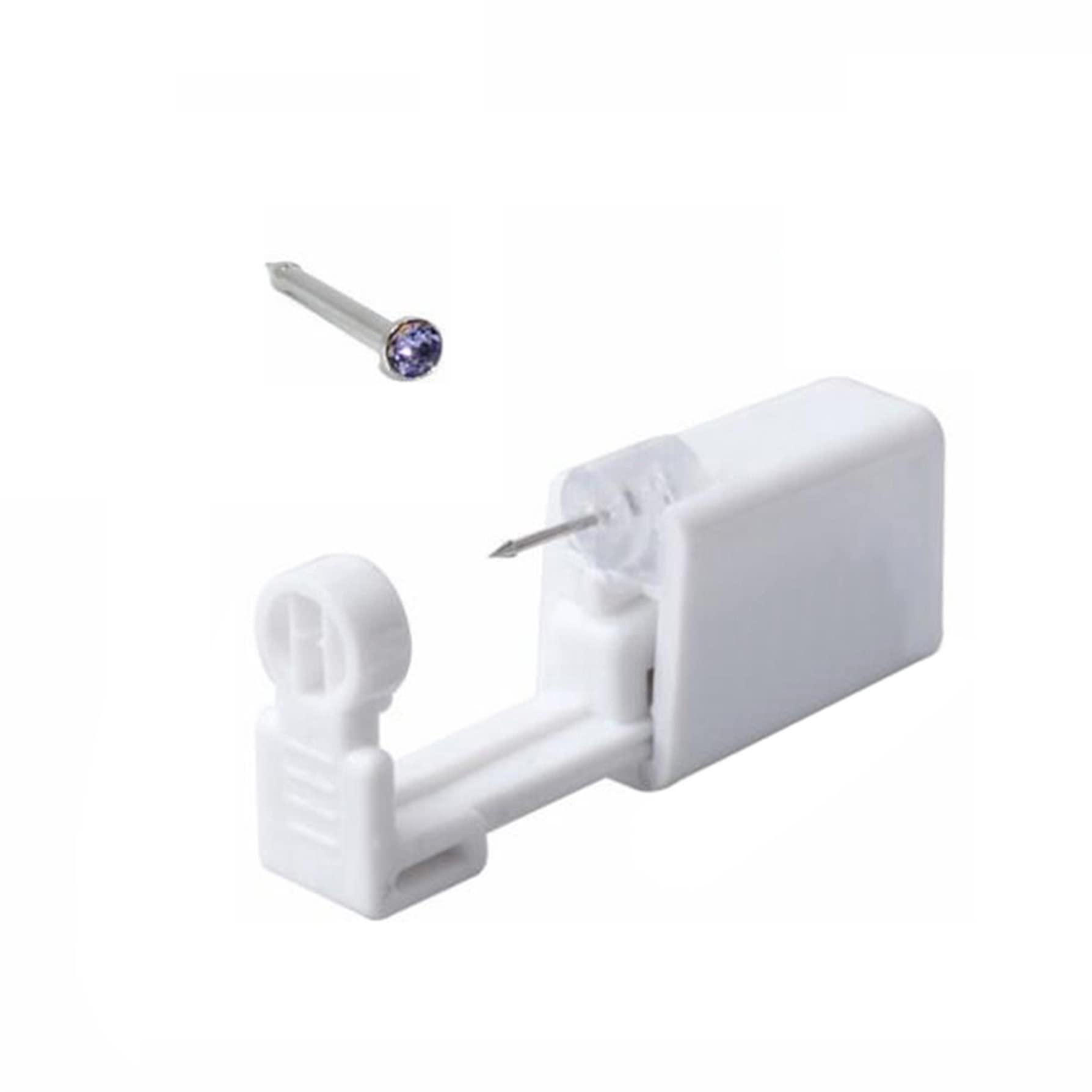 DAMAJI DAMAJI Nose Piercing Gun 2 Pack Self Nose Piercing Kit Disposable Nose Piercing Gun with Nose Stud Piercing Kit Tool,Purple