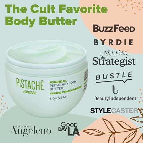 Pistach Skincare Pistach Skincare Pistachio Oil On-the-Go Radiance Set + Whipped Body Butter + 5-Pc Mini Collection (Travel)+ Hydrates and Nourishes + Vitamin E + Antioxidant Protection