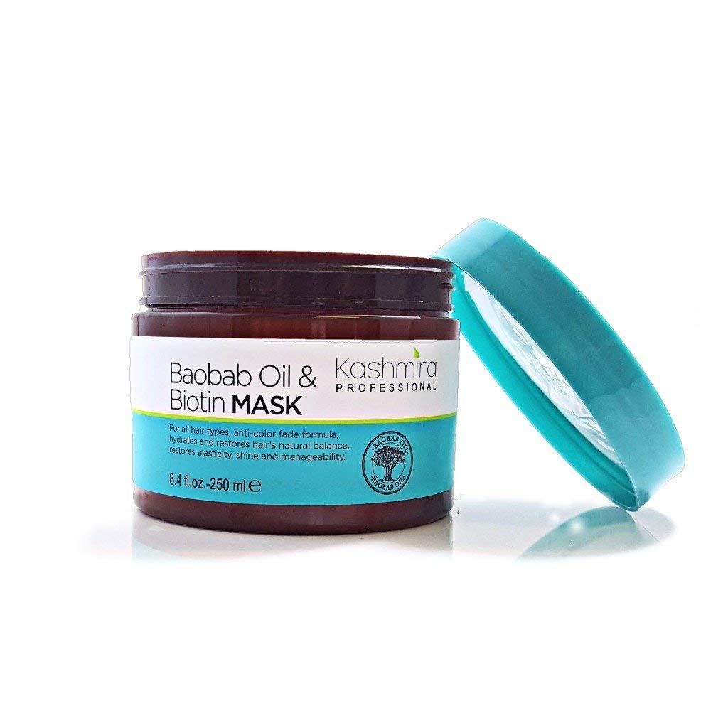 KASHMIRA Professional Kashmira Professional Baobab Oil & Biotin Hair Mask Treatment Penetrates Deeply Into The Hair To Help Restore Elasticity and Rebuild Strength