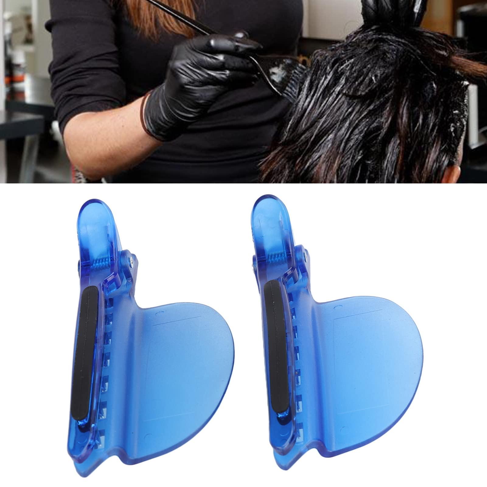 ZJchao ZJchao Sectioning Clip, 2PCS Heat Insulation Clip Set High Temperature Resistant Hair Clip for Wig Extension Hair Highlighting, Blue