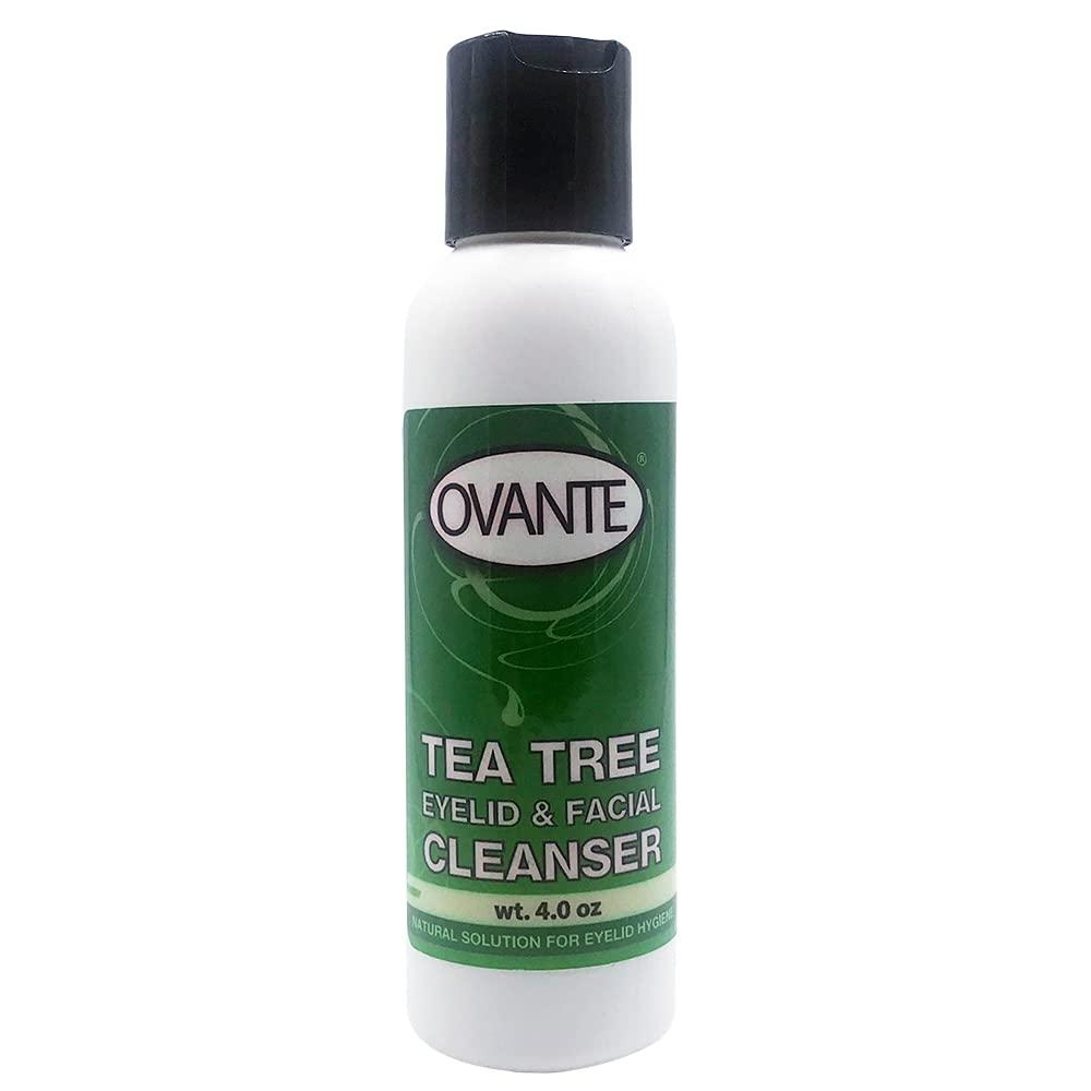 OVANTE OVANTE Tea Tree Oil Eyelid, Facial Cleanser Wash For Demodex Prone Skin 4.0 oz