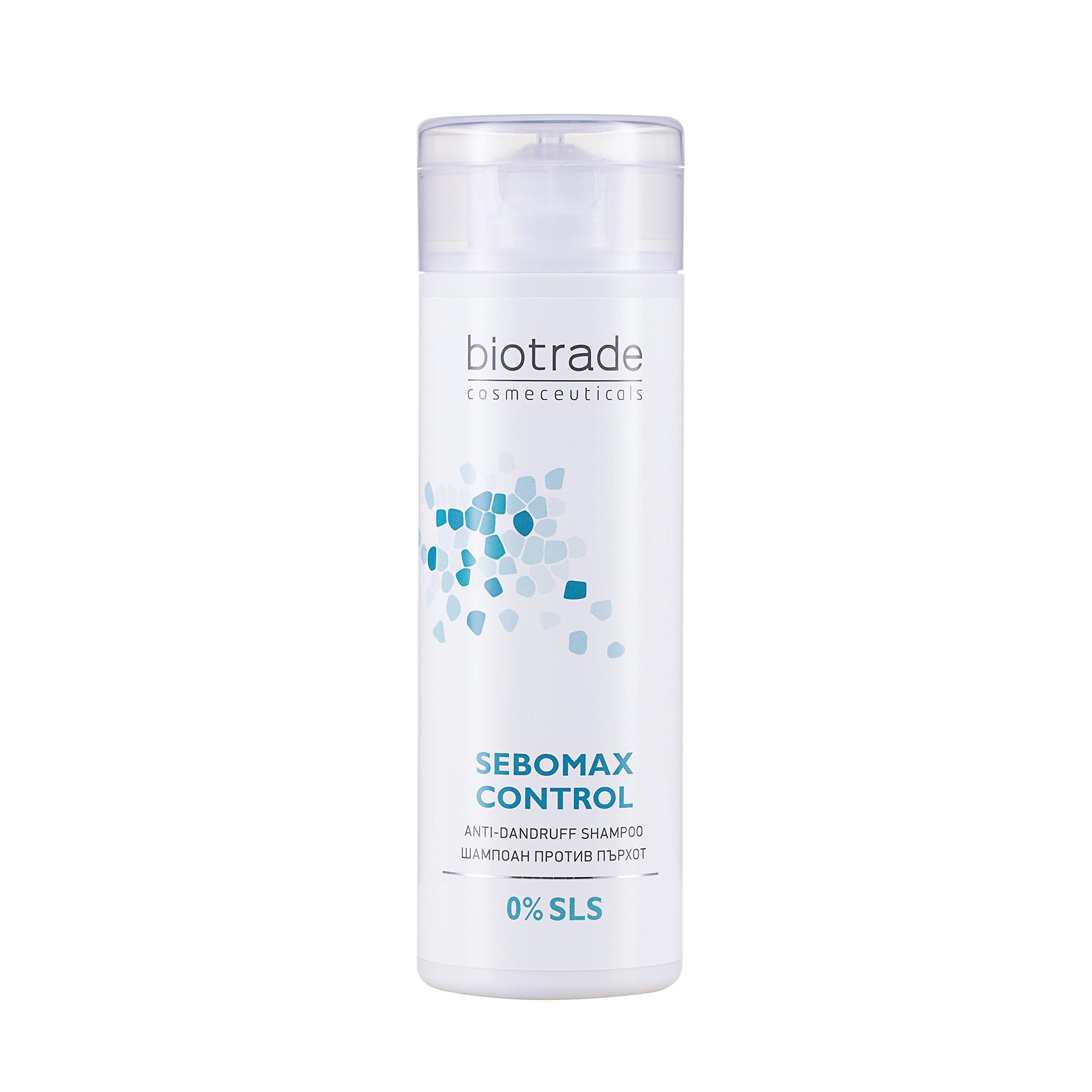 BIOTRADE Biotrade Sebomax Control Anti-Dandruff Shampoo 200 ml, Soothes the Irritated Scalp, Clears Dandruff, Impurities, SLS and SLES Free
