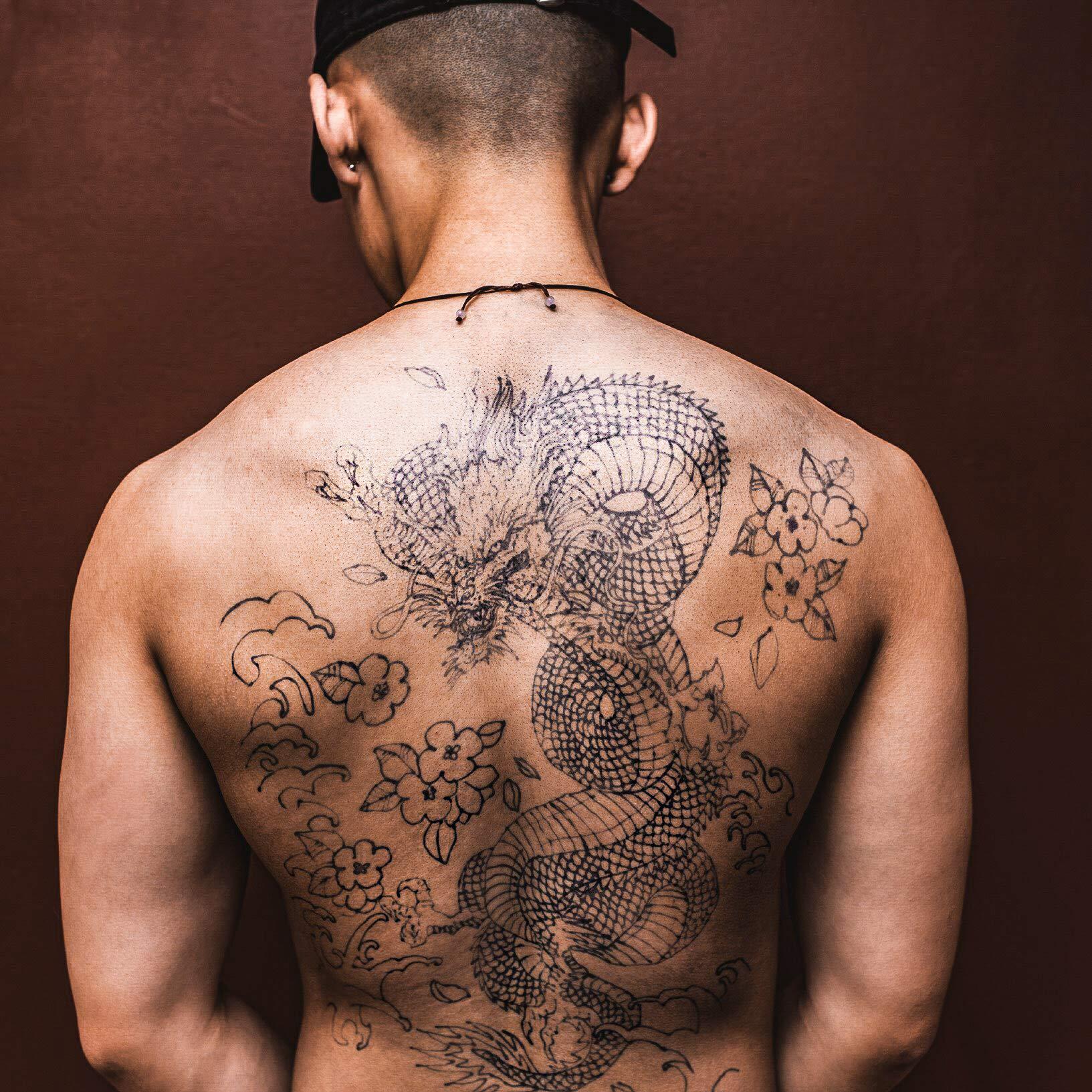 inkbox Inkbox Freehand Ink- Temporary Tattoo Drawing Kit | Stainless Steel Tip, Long Lasting, For All Skin Tones, Water-Resistant, Cruelty-Free & Vegan, 0.5 Fl Oz (Pack of 1)