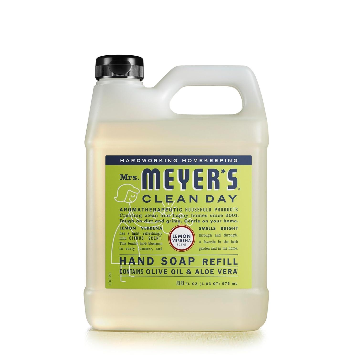 MRS. MEYER'S CLEAN DAY MRS. MEYER\'S CLEAN DAY Liquid Hand Soap Refill Lemon Verbena (33 Fl Oz (Pack of 3))
