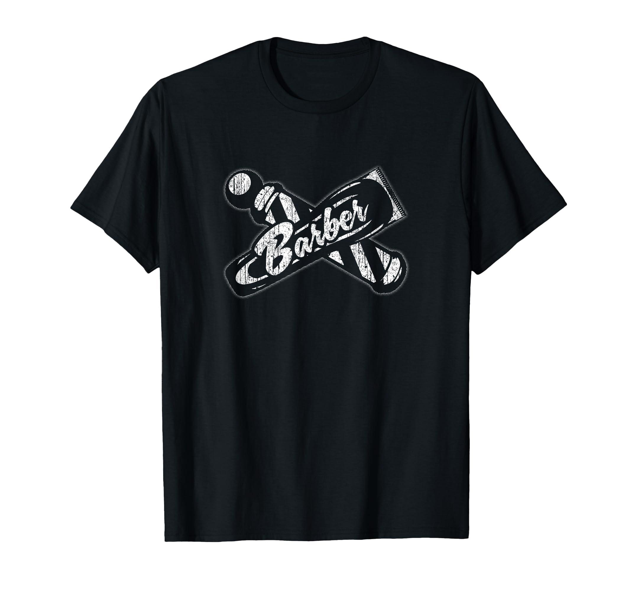 Proud Barber Designs Barber Pole and Hair Clippers T-Shirt
