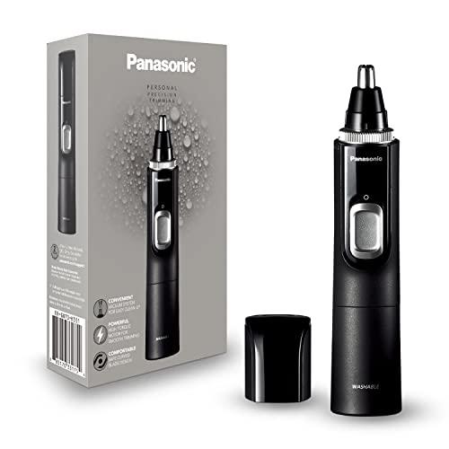 Panasonic Panasonic Ear and Nose Hair Trimmer for Men with Vacuum Cleaning System, Powerful Motor and Dual-Edge Blades for Smoother Cutting, Wet/Dry ER-GN70-K (Black)