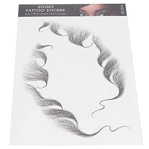 Agatige Waterproof Fake Hairline Sticker, Natural Edge Hair Tattoo Hair Tattoo Sticker for Women (#5)