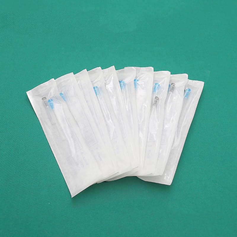 Angelfill 25G 38mm Blunt Cannula,Professional Blunt Tips for Facial Filling Tattoo Needle,50pcs Micro Cannula Needl