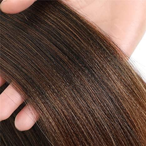 DIFUNEE DIFUNEE Pre-stretched Braiding Hair - 16 Inch 8 Packs Ombre Brown Short Braiding Hair For Twist or Box Braids, Yaki Texture Hot Water Setting Synthetic Braiding Hair Extensions (16 Inch, T30-8P)