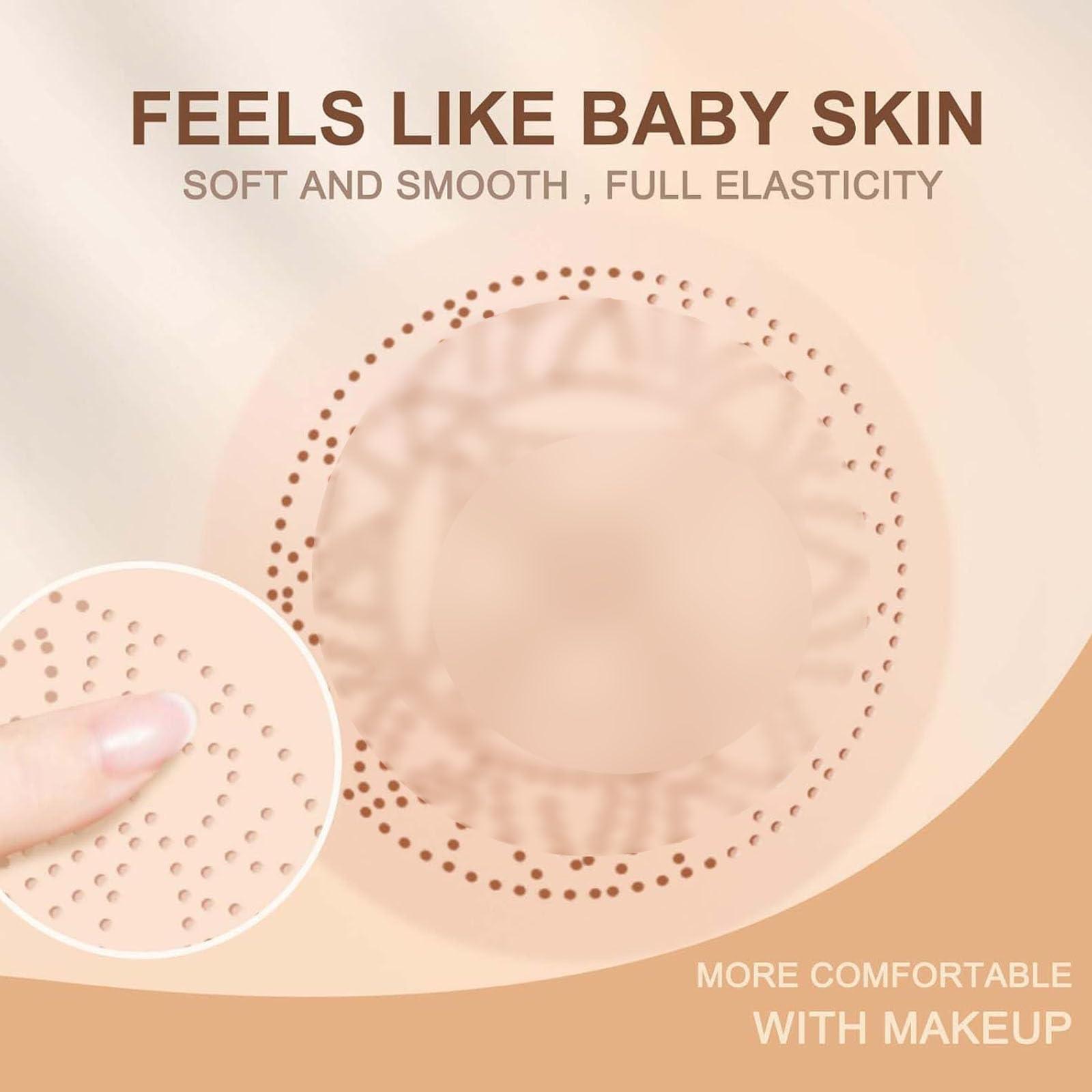 lfjfaecx Chaful Cushion CC Foundation, Air Cushion CC Cream Photo-Ready Foundation Look in Seconds, Long-Lasting Oil Control BB Cream Face Concealer 20 G (Natural)