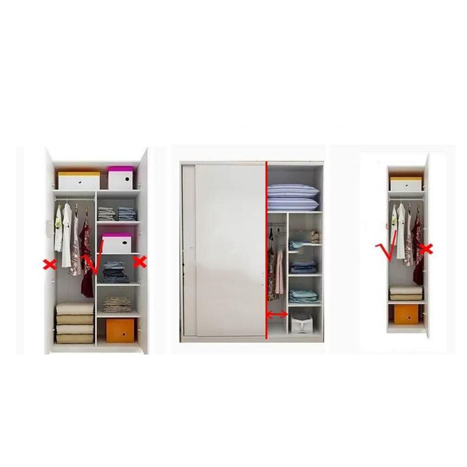 LXP LXP Wardrobe Pull-Out Folding Mirror, Full-Length Mirror Wardrobe, Built-in Invisible Sliding Mirror, Rotating Telescopic Mirror 110 * 36cm (Color : Black, Small : 110 * 36cm)