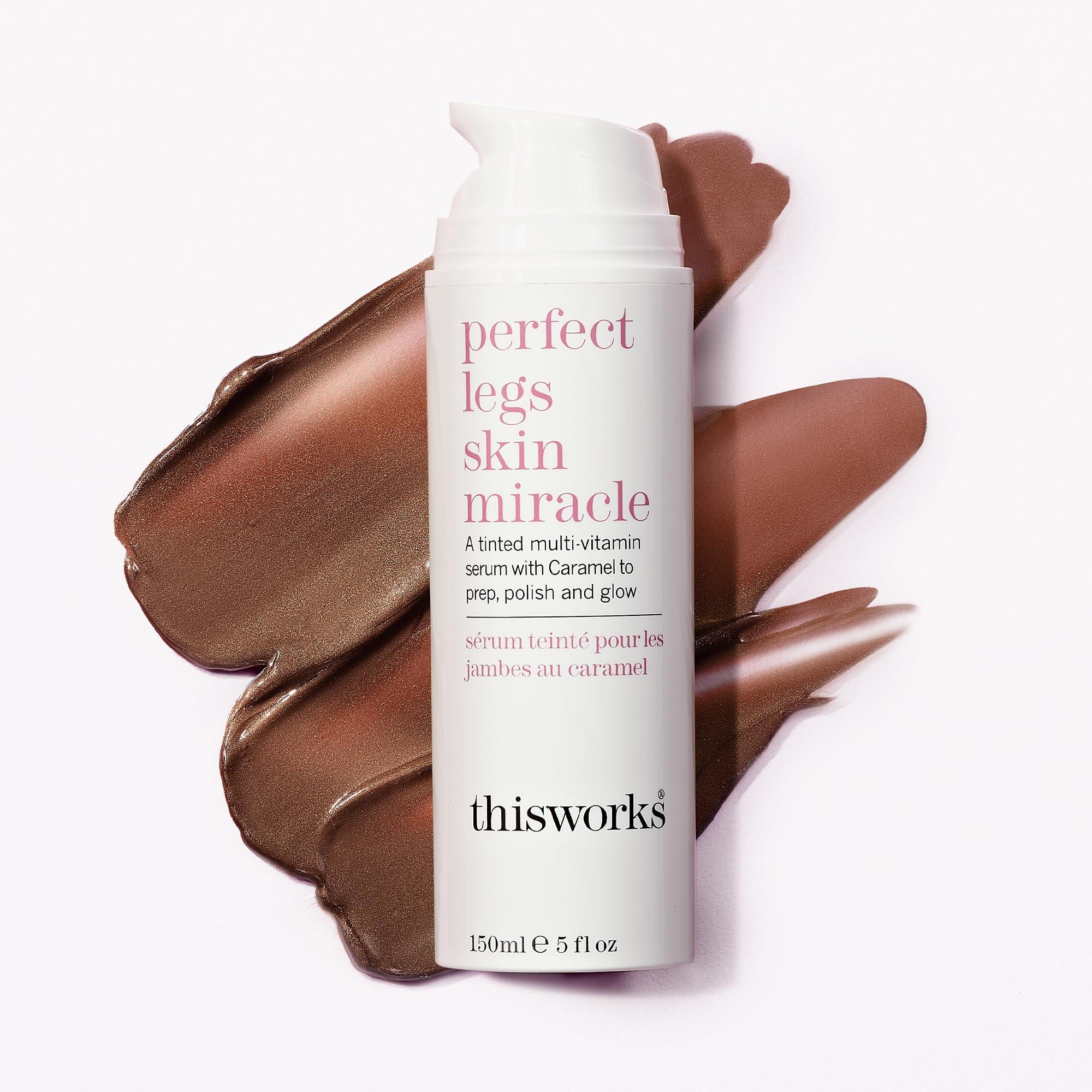 THISWORKS This Works Perfect Legs Skin Miracle | Tinted Serum for Radiant, Even-Toned Legs | Enriched with Vitamin C & E for Nourishment | Hydrates, Smooths & Enhances Natural Glow, 5 oz / 150ml