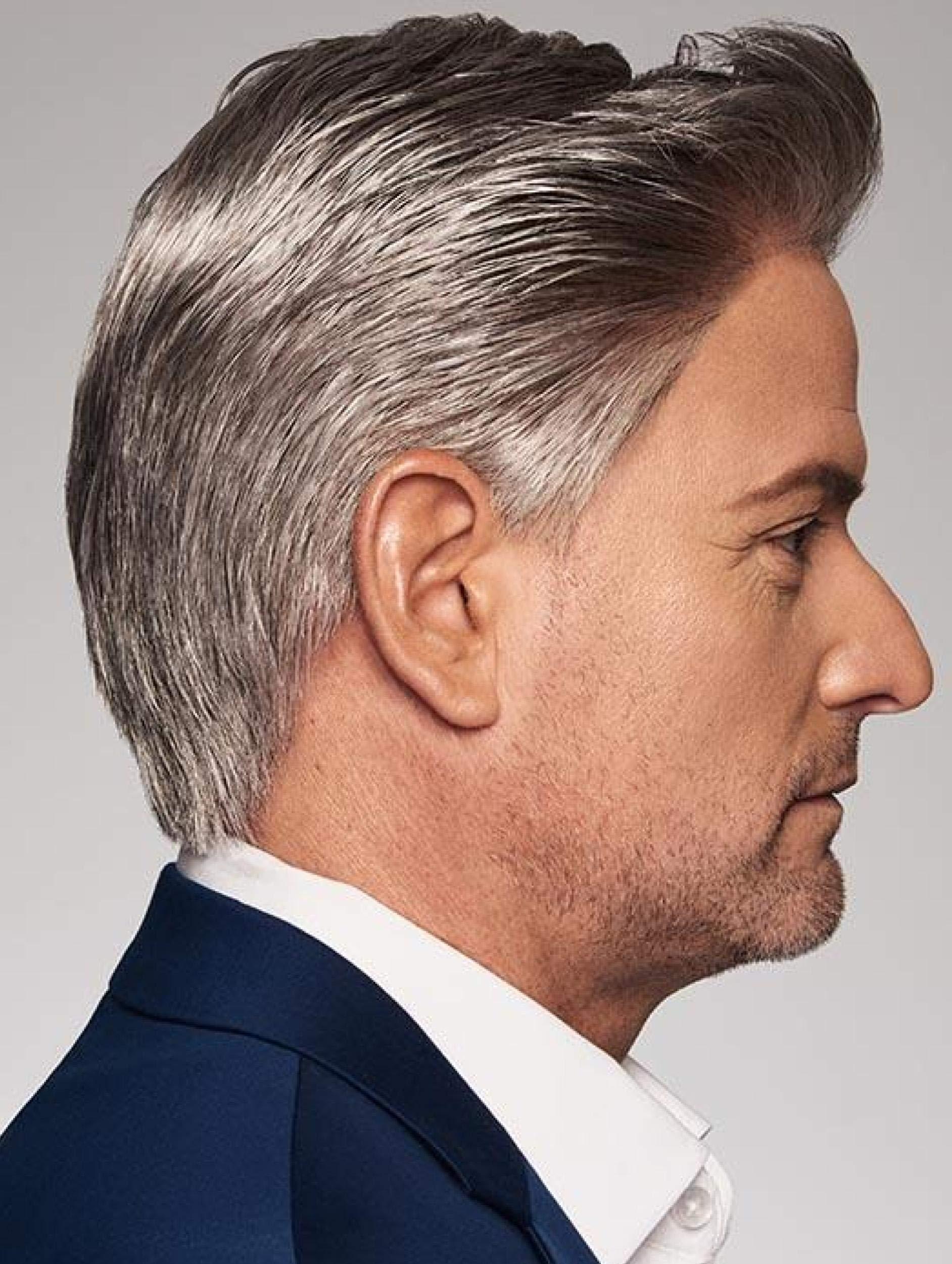 HIM & Christy\'s Wigs Bundle - 5 Items: Distinguished Human Hair/Synthetic Blend Wig By HIM, Christy\'s Wigs Q & A Booklet Luxury Shampoo & Conditioner & Mist Wide Tooth Comb - Color: M5S