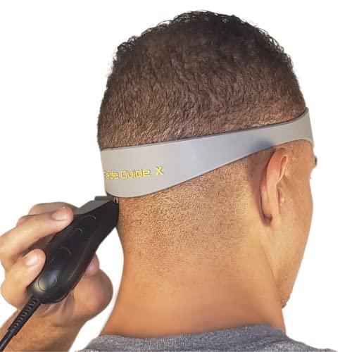Fade Guide Fade Guide X and Neckline Shaving Template | Curved Silicone Band | Great for Creating Fade Guidelines and for DIY Haircuts | Fade Guide for Hair Clippers