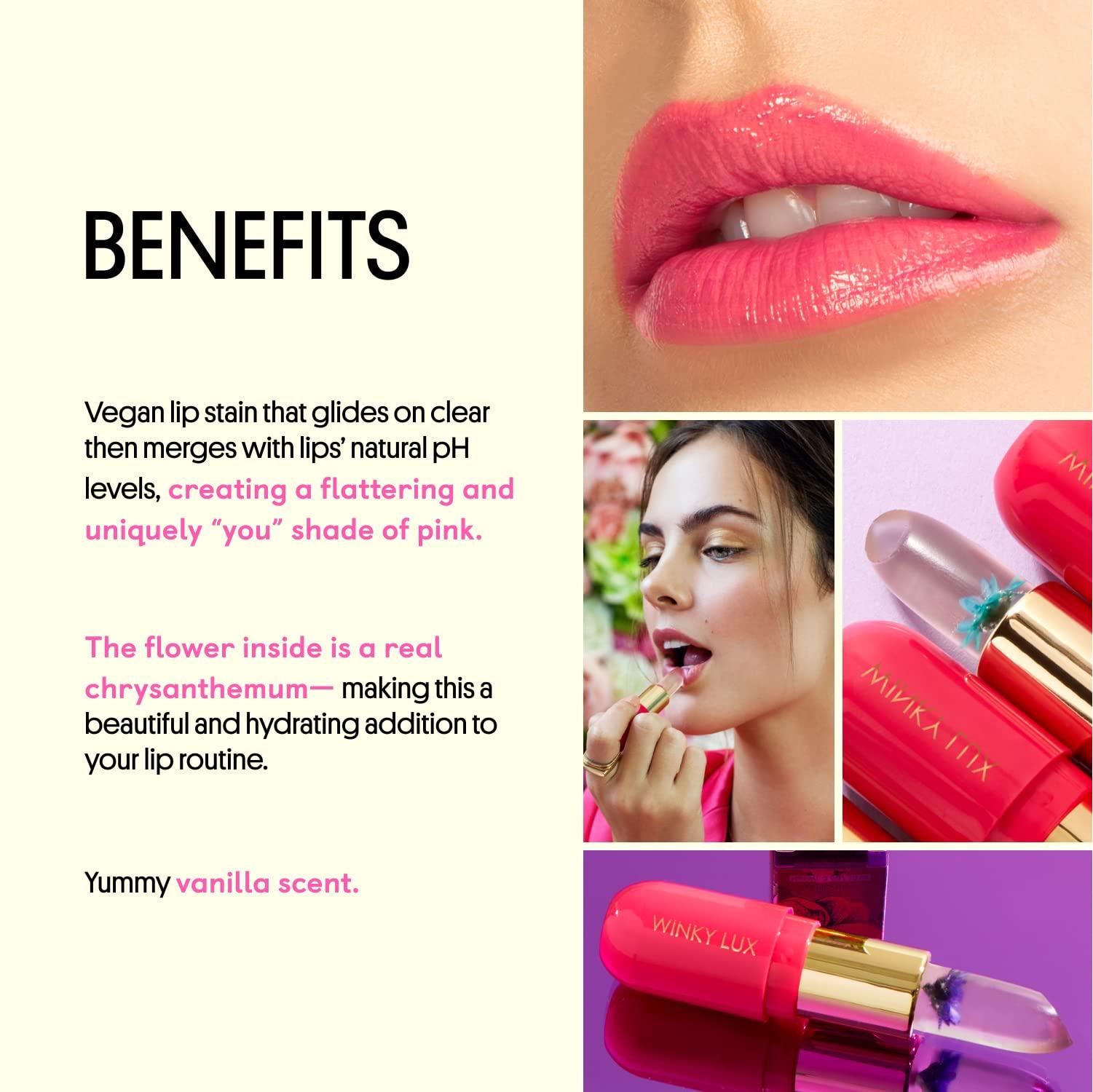 Winky Lux Winky Lux | Flower Balm | Pink and Purple | Color Changing Lip Balm | pH Lip Balm