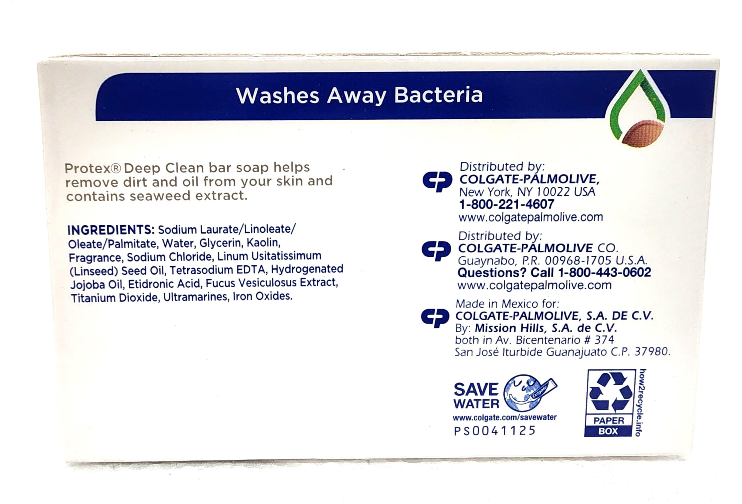 Protex Safe Co. Protex Antibacterial Soap Jabon Contra Bacterias Limpieza Profunda 3 Bars