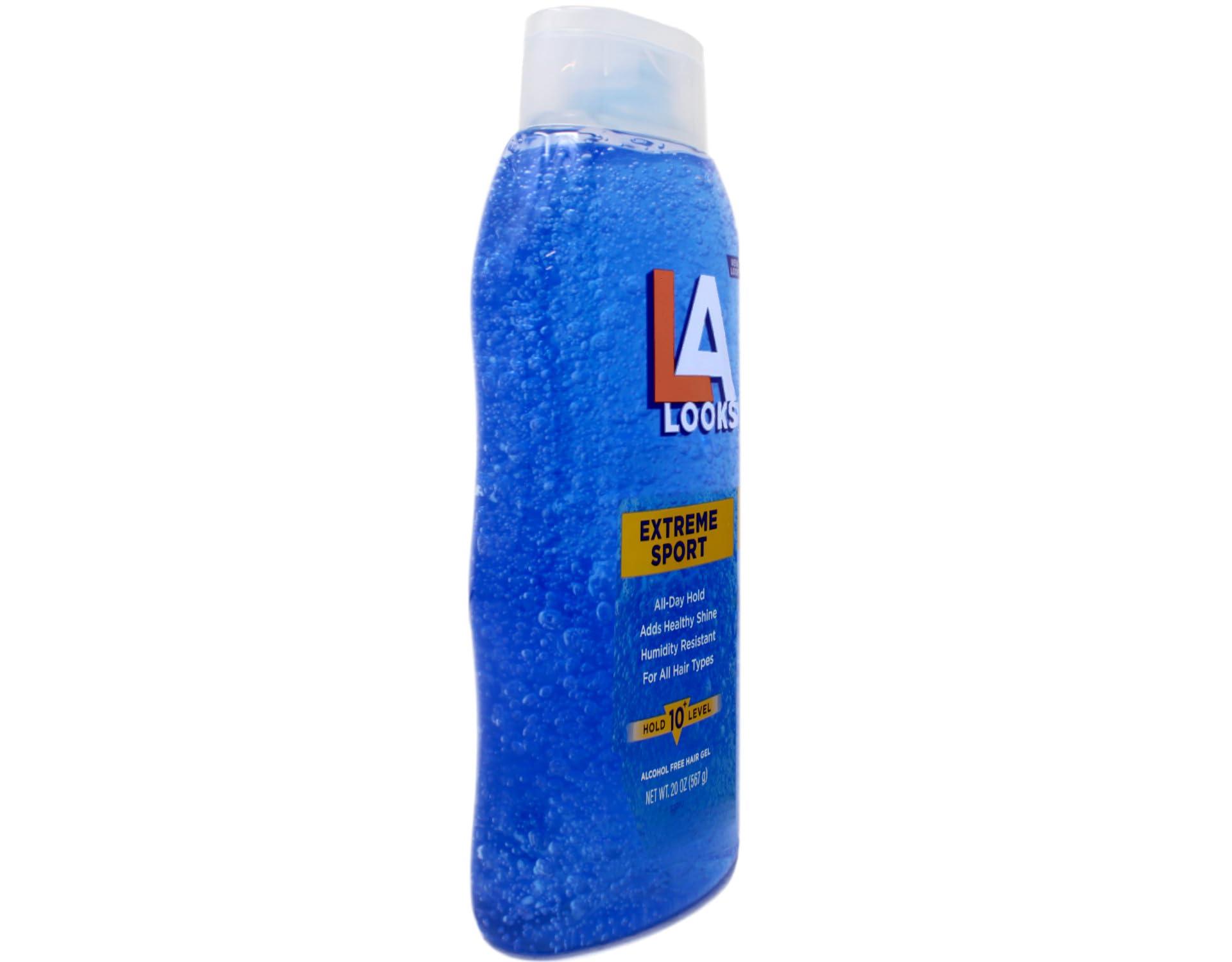 HENITAR L.A. LOOKS Absolute Styling Extreme Sport Hold Gel, Hold Level 10+ 20 oz (Pack of 7)