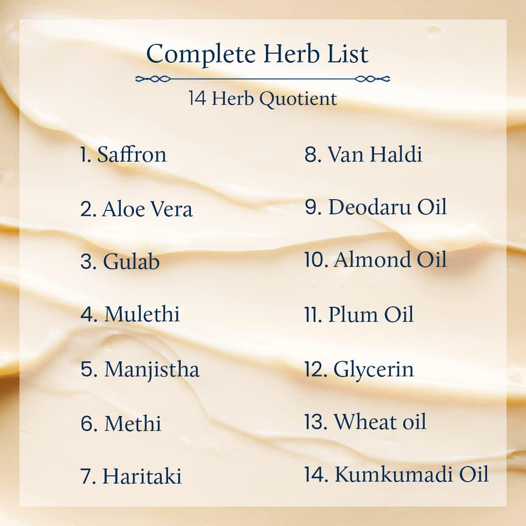 Blue Nectar Blue Nectar Anti Aging Saffron Face Moisturiser for Women (1.7 Fl Oz) Paried with Vitamin C Neem Face Cleanser for youthful, radiant skin(3.38Fl Oz)