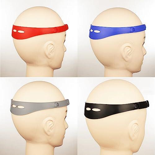 Biottro Neckline Shaving Template, 2PCS Hair Cutting Guide Tool for Men Adjustable Curved Silicone Band DIY Self Haircut System for Hair Clipper Timmer Shaver (Black + Gray)