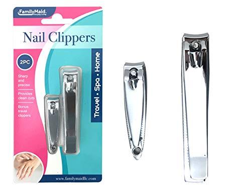 DollarItemDirect 2 pcs Nail Clippers 3 inches L + 2.15 inches L, Case of 144
