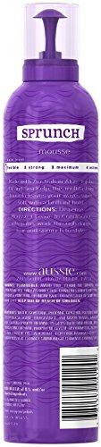 Aussie Aussie Sprunch Hair Mousse Plus Leave-In Conditioner, 6.8 oz