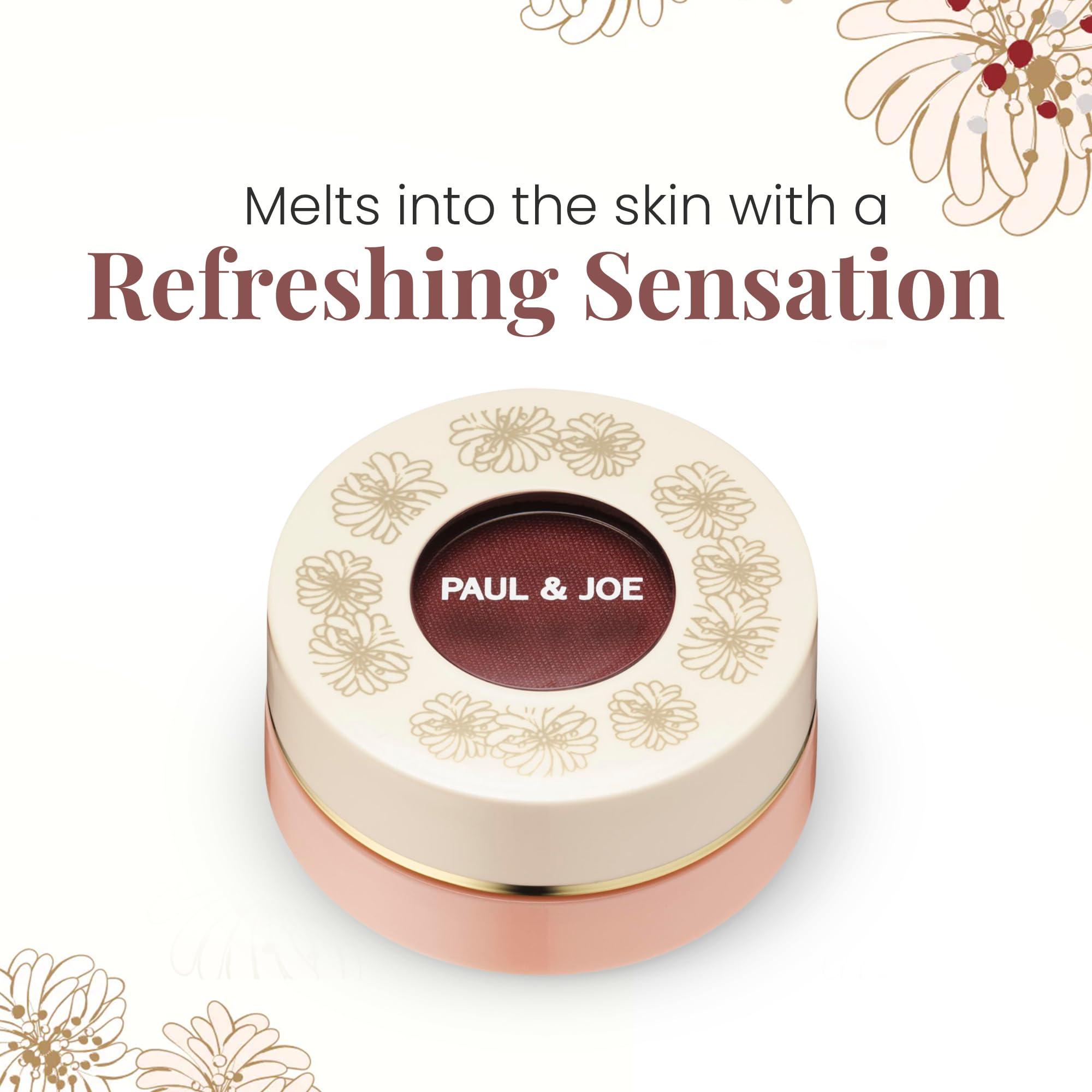 Paul & Joe Paul & Joe Gel Blush, Bright and Buildable Blush Makeup, Water-Based Gel Makeup Blush with Hydrating Oils for Dewy, Radiant Finish, Garnet and Wine Red Cheek Tint, 05 Sommeliere, 0.71 oz