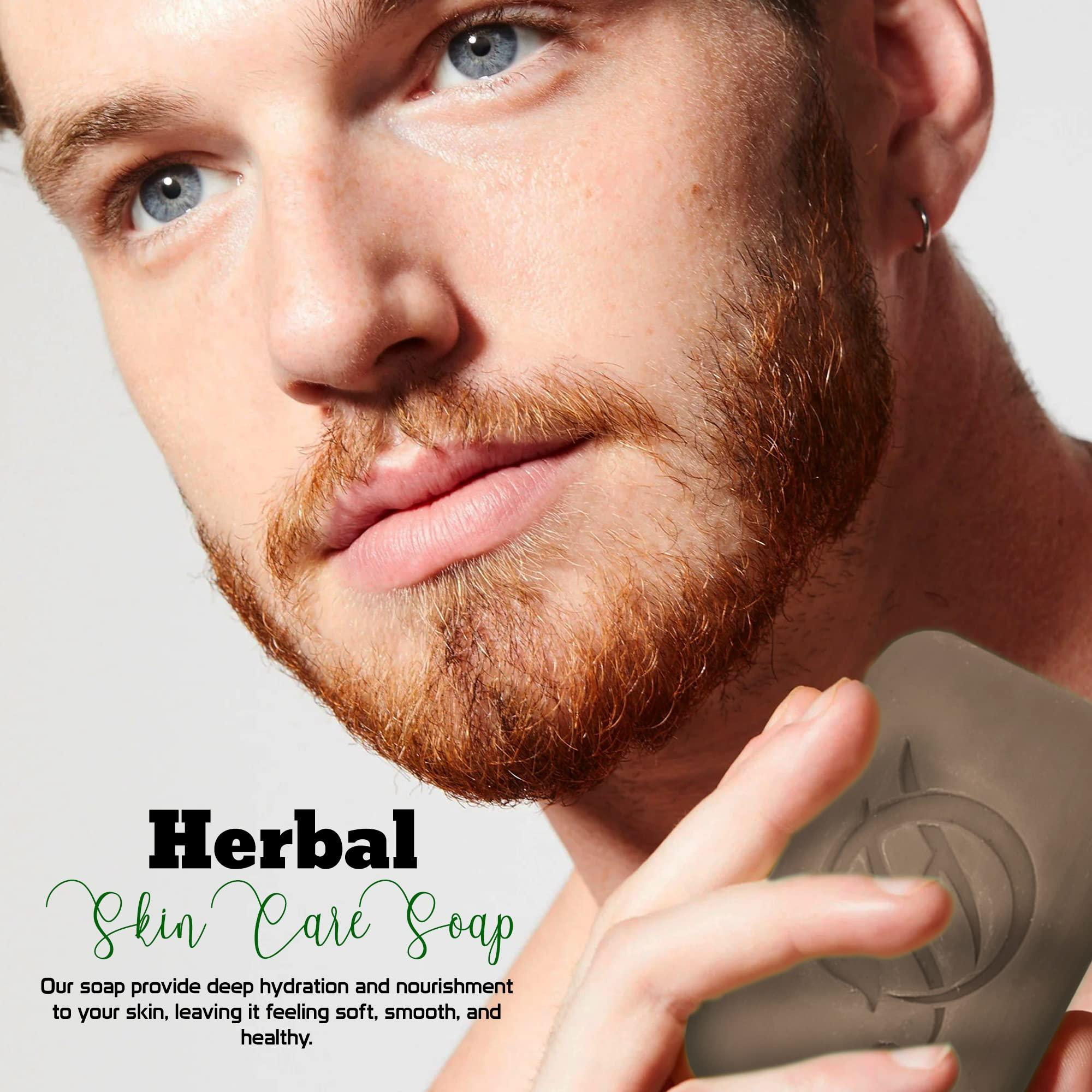 HERBOGANIC HERBOGANIC Herbal Soaps Trio Pack Featuring Castor oil Herbal Soap, African Black & Shea Butter Herbal Soap, and African Black & Cocoa Butter Herbal Soap And Many More - 5 oz Each