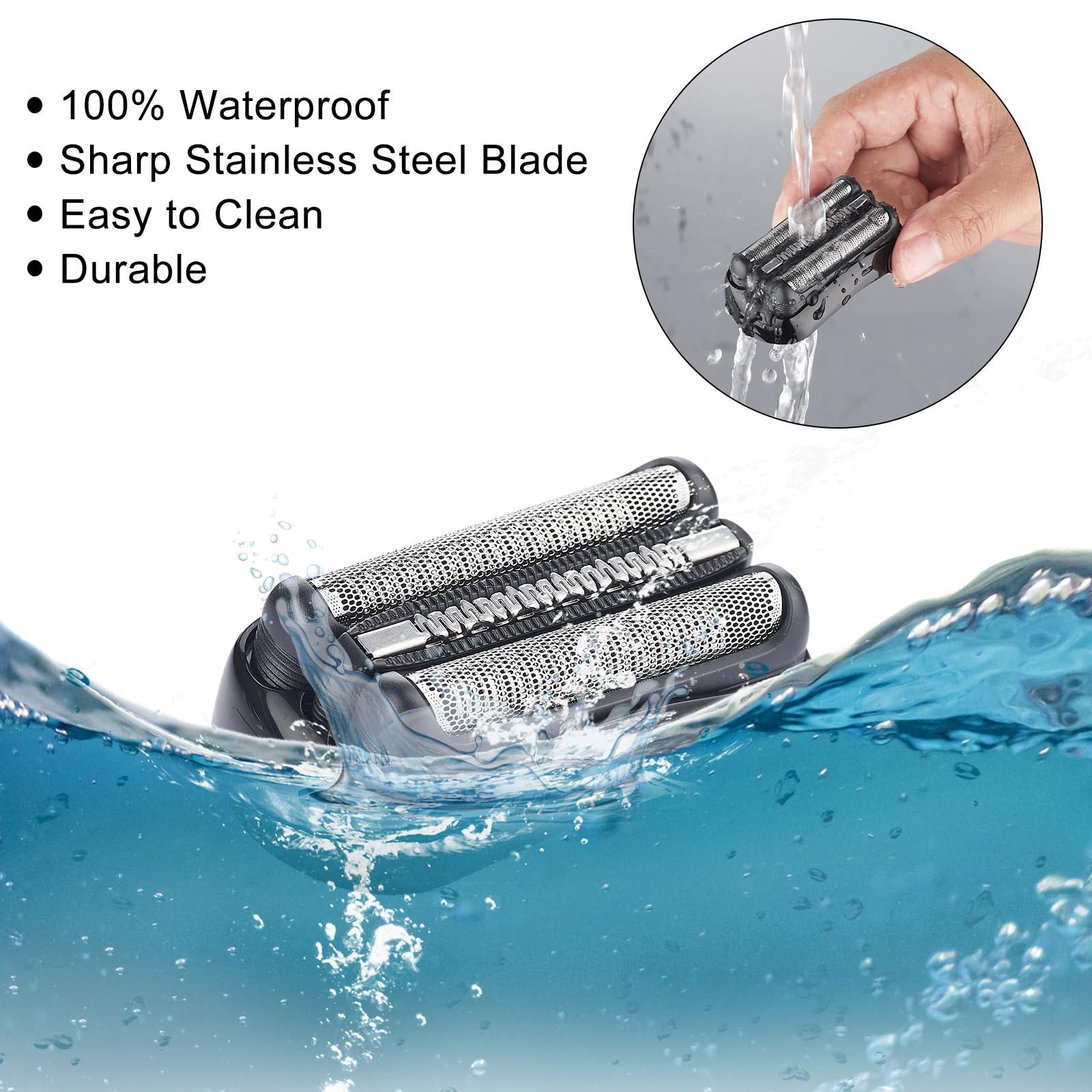 Styleader 2 Pack Replacement Heads Compatible with Braun Series 3 Electric Shaver for Braun S3 Foil Shaver fit for Electeic Razor 5409,3040s,300s,310s,320s,3050cc,3090cc,3010s,3030s. (21B)