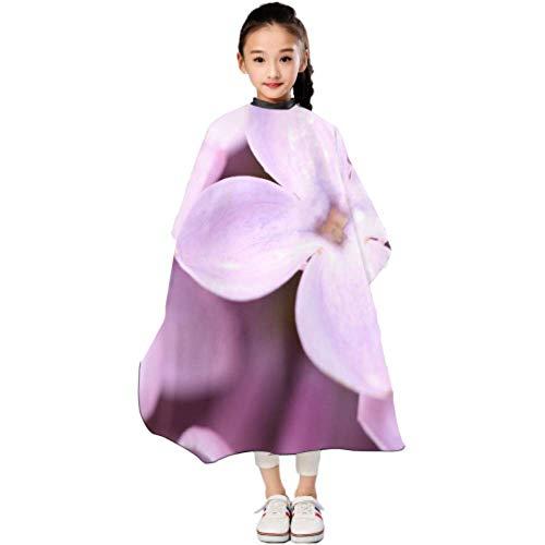 JIUCHUAN Lilac Flowers Blossom Spring Macro Barber Cape,kids Salon Hairdresser Apron Water Resistant Hairdressing Capes Hair Cutting Styling Barbers Tool Haircut Aprons,39x47 Inch